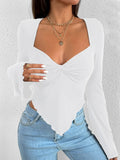 Top Slim Gola Assimétrica