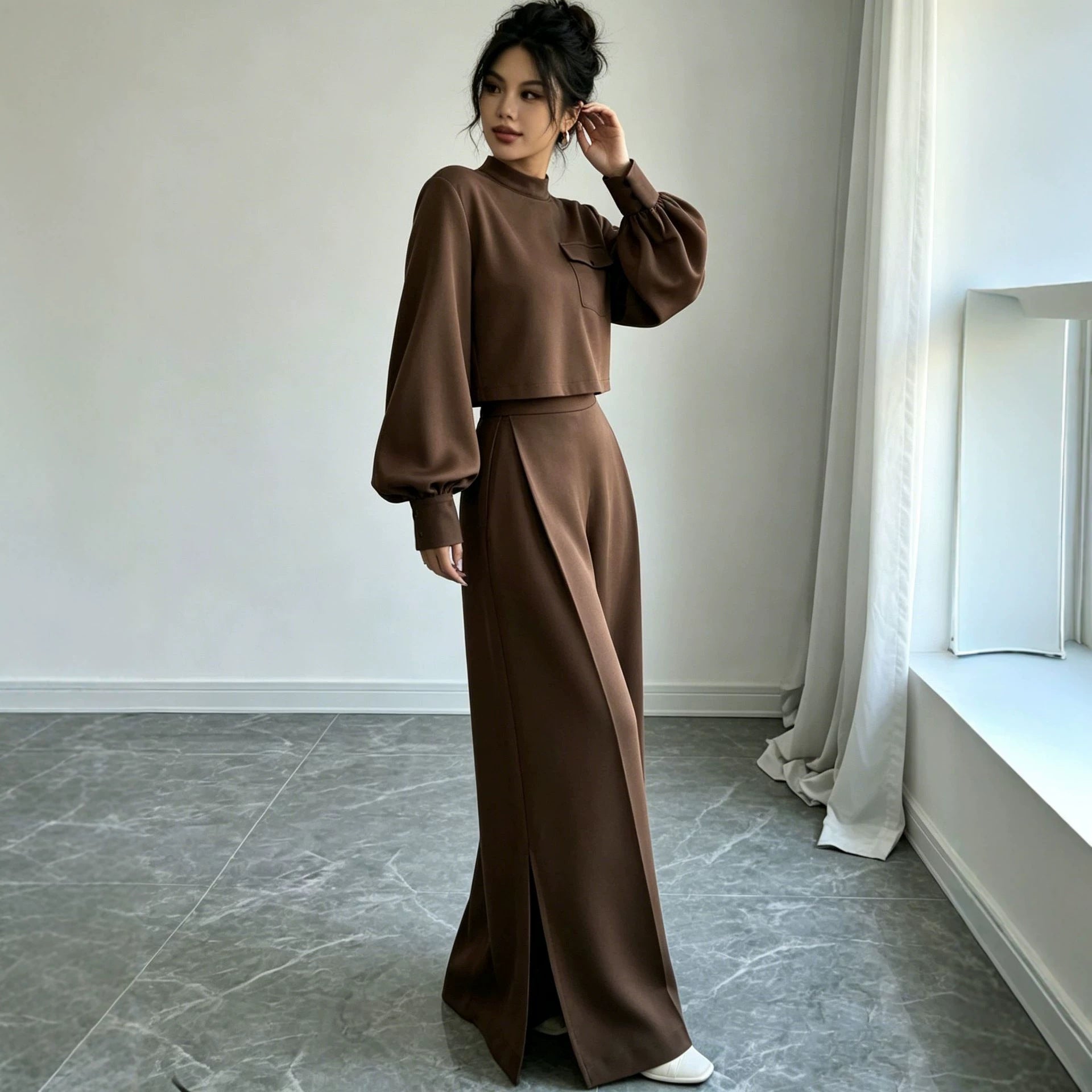 Conjunto Calça Wide Leg Lisa