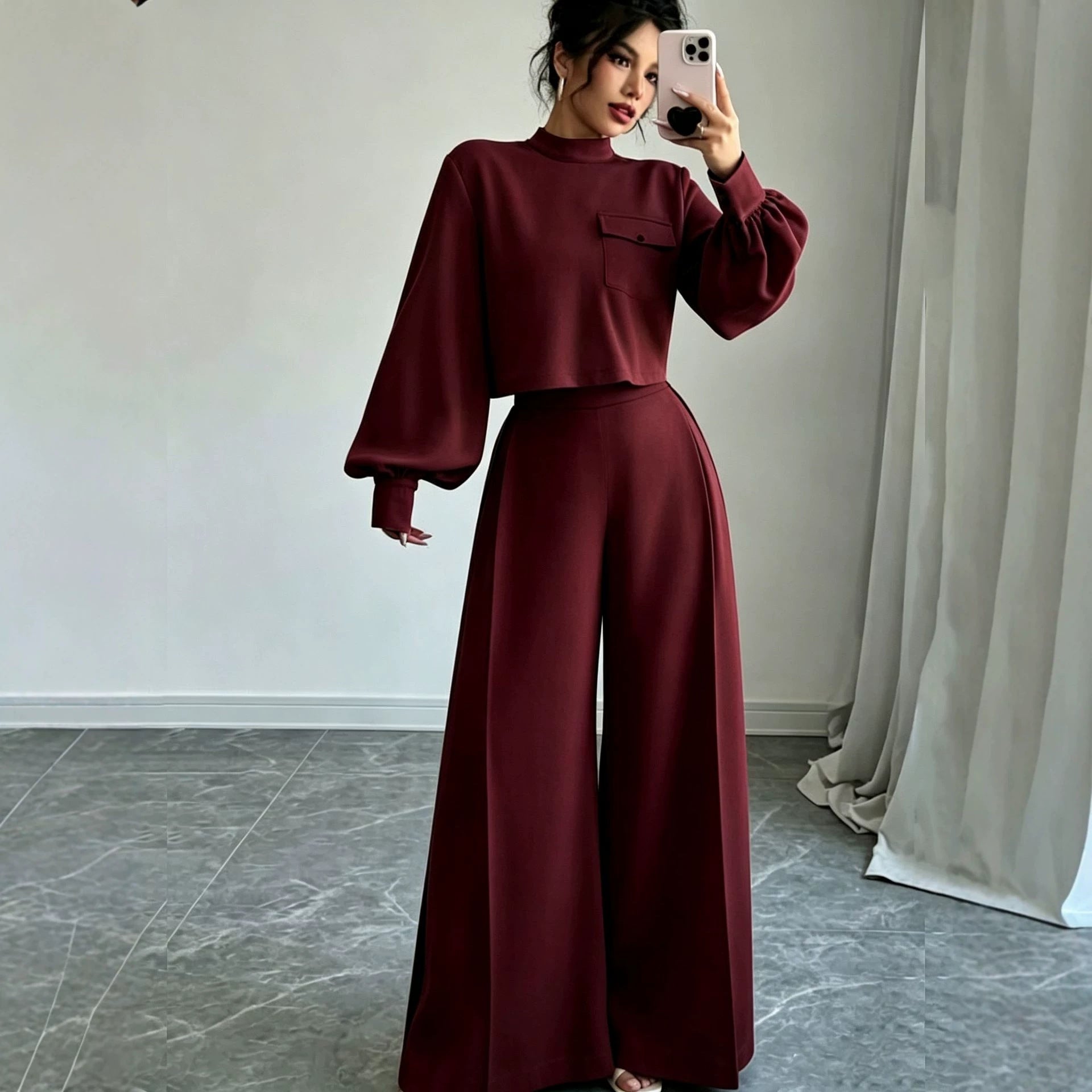 Conjunto Calça Wide Leg Lisa