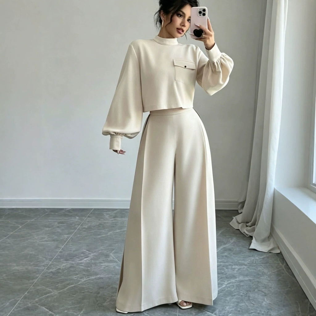 Conjunto Calça Wide Leg Lisa