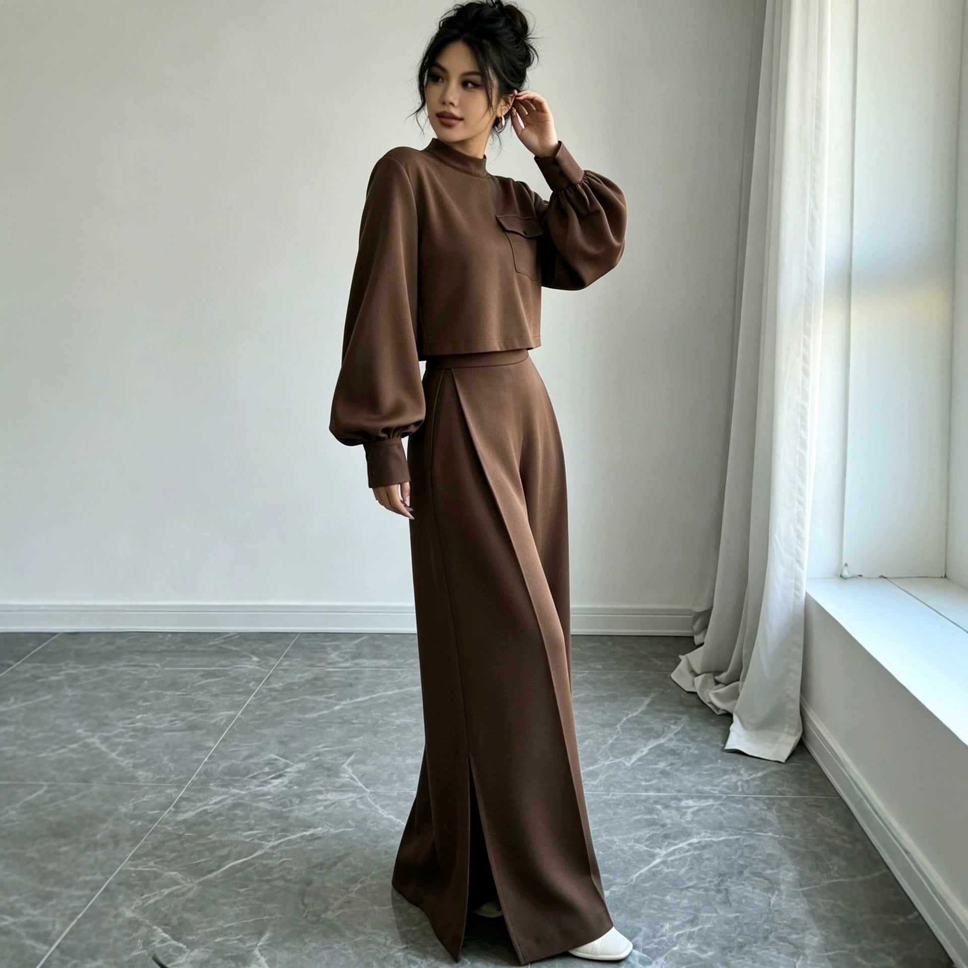 Conjunto Calça Wide Leg Lisa