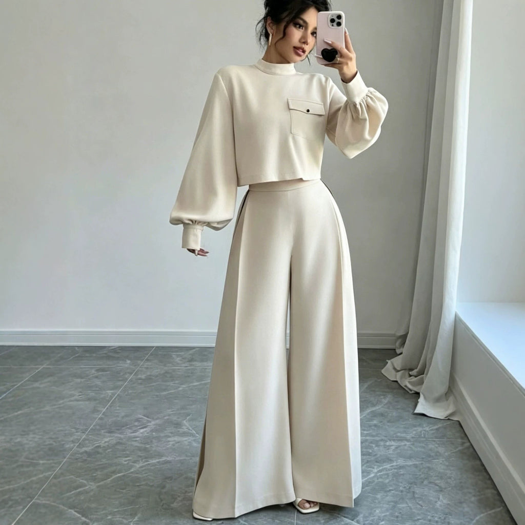 Conjunto Calça Wide Leg Lisa